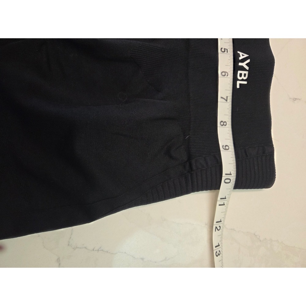 AYBL Black High Waisted Athletic Leggings Full Length Stretch Yoga Pants Women S - Picture 4 of 6